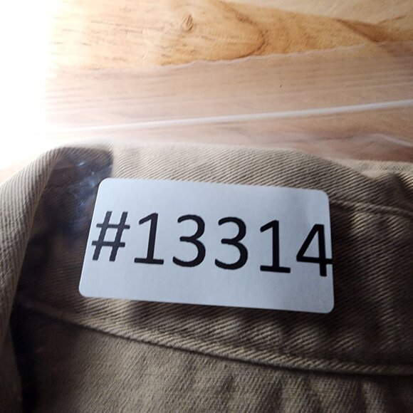 Wrangler Shirt Mens Large Tan Long Sleeve Pearl Snap Brushpopper Western *Read* - Picture 9 of 10